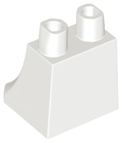 LEGO® los onderdeel Benen Aangepast in kleur Wit 36036