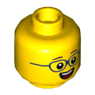 Plaatje in Gallery viewer laden, LEGO® los onderdeel Hoofd in kleur Geel 3626cpb2149