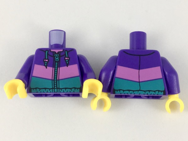 LEGO® los onderdeel Lijf met Motief Donkerpaars 973pb3163c01