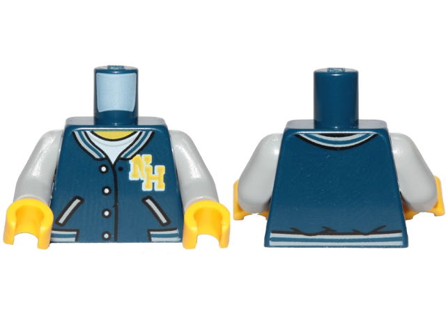LEGO® los onderdeel Lijf met Motief Donkerblauw 973pb3331c01