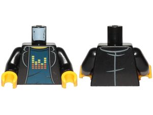 LEGO® los onderdeel Lijf met Motief Zwart 973pb3332c01