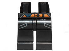 Plaatje in Gallery viewer laden, LEGO® los onderdeel Benen met Motief Zwart 970c00pb0884