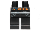 LEGO® los onderdeel Benen met Motief Zwart 970c00pb0884