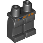LEGO® los onderdeel Benen met Motief Zwart 970c00pb0884