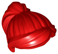 Plaatje in Gallery viewer laden, LEGO® los onderdeel Haar in kleur Rood 87990