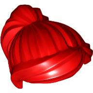 Plaatje in Gallery viewer laden, LEGO® los onderdeel Haar in kleur Rood 87990
