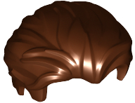 LEGO® los onderdeel Haar in kleur Roodachtig Bruin 25972