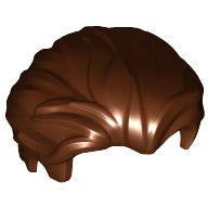 Plaatje in Gallery viewer laden, LEGO® los onderdeel Haar in kleur Roodachtig Bruin 25972