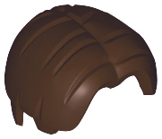 LEGO® los onderdeel Haar in kleur Donker Bruin 38800