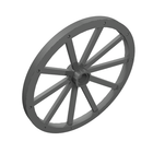 LEGO® los onderdeel Wiel in kleur Parel Donkergrijs 33212