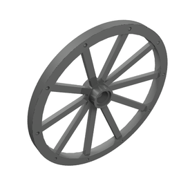 LEGO® los onderdeel Wiel in kleur Parel Donkergrijs 33212
