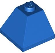 Plaatje in Gallery viewer laden, LEGO® los onderdeel Dakpan Algemeen in kleur Blauw 3045