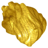 LEGO® los onderdeel Haar in kleur Parel Goud 32602