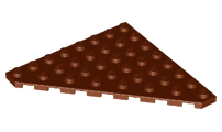 Plaatje in Gallery viewer laden, LEGO® los onderdeel Wig Plaat Roodachtig Bruin 30504