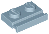 LEGO® los onderdeel Plaat Aangepast in kleur Zandblauw 32028