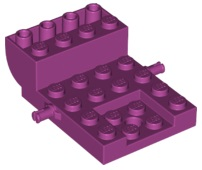 LEGO® los onderdeel Onderstel in kleur Magenta 24055