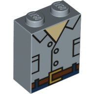 LEGO® los onderdeel Steen met Motief Zandblauw 3245cpb074