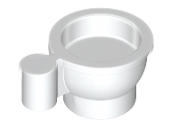 LEGO® los onderdeel Accessoire in kleur Wit 38014