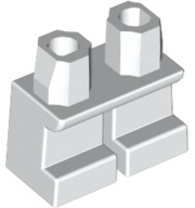 LEGO® los onderdeel Benen Aangepast in kleur Wit 41879