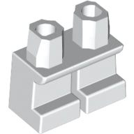 LEGO® los onderdeel Benen Aangepast in kleur Wit 41879