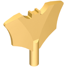 Plaatje in Gallery viewer laden, LEGO® los onderdeel Wapen in kleur Parel Goud 37720d