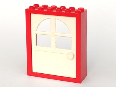 LEGO® los onderdeel Deurkozijn in kleur Rood 6235c01