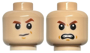 LEGO® los onderdeel Hoofd in kleur Lichte Noga 3626cpb2165