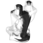 LEGO® los onderdeel Benen Aangepast Doorzichtig 19859pb08