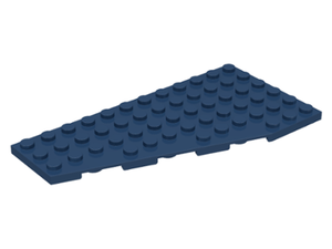LEGO® los onderdeel Wig Plaat in kleur Donkerblauw 30355