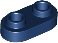 LEGO® los onderdeel Plaat Rond in kleur Donkerblauw 35480