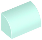 LEGO® los onderdeel Dakpan Gebogen in kleur Licht Aqua 37352