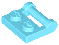 LEGO® los onderdeel Plaat Aangepast Medium Azuurblauw 48336
