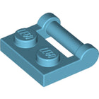 LEGO® los onderdeel Plaat Aangepast Medium Azuurblauw 48336