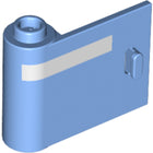 LEGO® los onderdeel Deur met Motief Medium Blauw 92262pb004