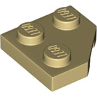 LEGO® los onderdeel Wig Plaat in kleur Geelbruin 26601