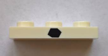 Plaatje in Gallery viewer laden, LEGO® los onderdeel Plaat met Motief in kleur Wit 3623pb010