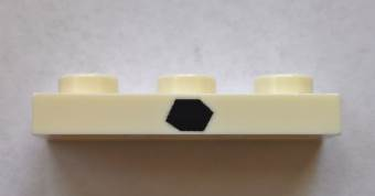 LEGO® los onderdeel Plaat met Motief in kleur Wit 3623pb010