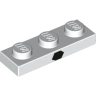 Plaatje in Gallery viewer laden, LEGO® los onderdeel Plaat met Motief in kleur Wit 3623pb010