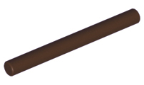 LEGO® los onderdeel Staaf in kleur Donker Bruin 30374