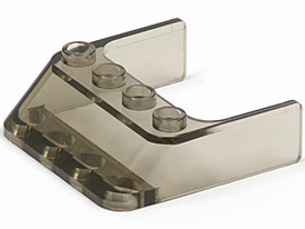 LEGO® los onderdeel Voorruit in kleur Doorzichtig Zwart 6238