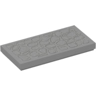 LEGO® Tegel met Motief Licht Blauwachtig Grijs 87079pb0528