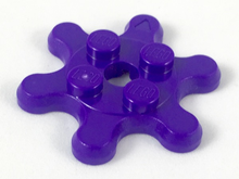 Plaatje in Gallery viewer laden, LEGO® los onderdeel Plaat Rond in kleur Donkerpaars 35442