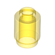 LEGO® los onderdeel Steen Rond Doorzichtig Geel 3062