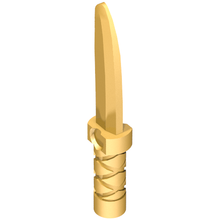 Plaatje in Gallery viewer laden, LEGO® los onderdeel Wapen in kleur Parel Goud 37341b
