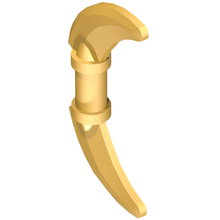 Plaatje in Gallery viewer laden, LEGO® los onderdeel Wapen in kleur Parel Goud 37341e