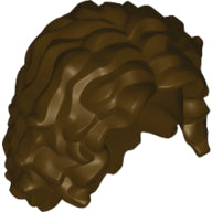 Plaatje in Gallery viewer laden, LEGO® los onderdeel Haar in kleur Donker Bruin 20595
