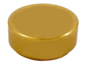LEGO® los onderdeel Tegel Rond in kleur Parel Goud 98138