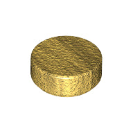 Plaatje in Gallery viewer laden, LEGO® los onderdeel Tegel Rond in kleur Parel Goud 98138