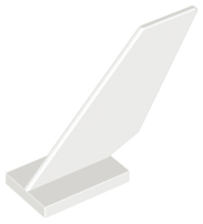 LEGO® los onderdeel Staart in kleur Wit 6239