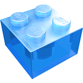 LEGO® los onderdeel Steen Doorschijnend Medium Blauw 3003